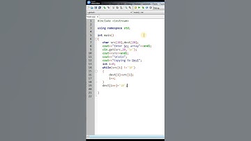 #shorts, #Copy Source array  to Destination #array  in C++ program