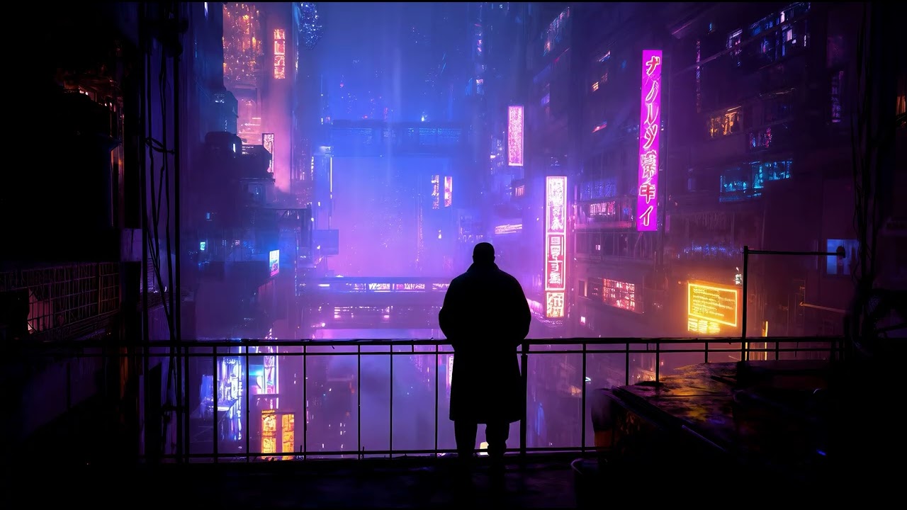 Blade Runner Inspired Cyberpunk Ambient | Ethereal Sci-Fi Rain Music