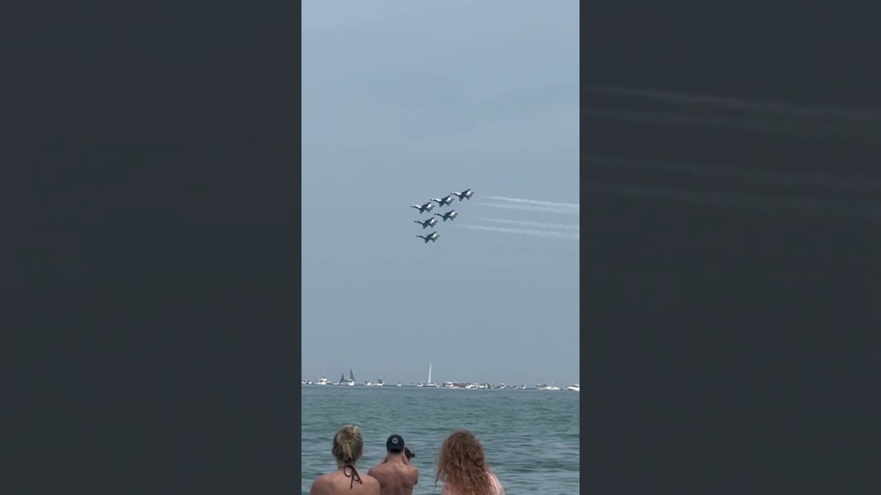 The Chicago Air Show 08/16/2025, North Ave. Beach and along the Lakefront…