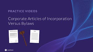 Corporate Articles of Incorporation Versus Bylaws (Excerpt)