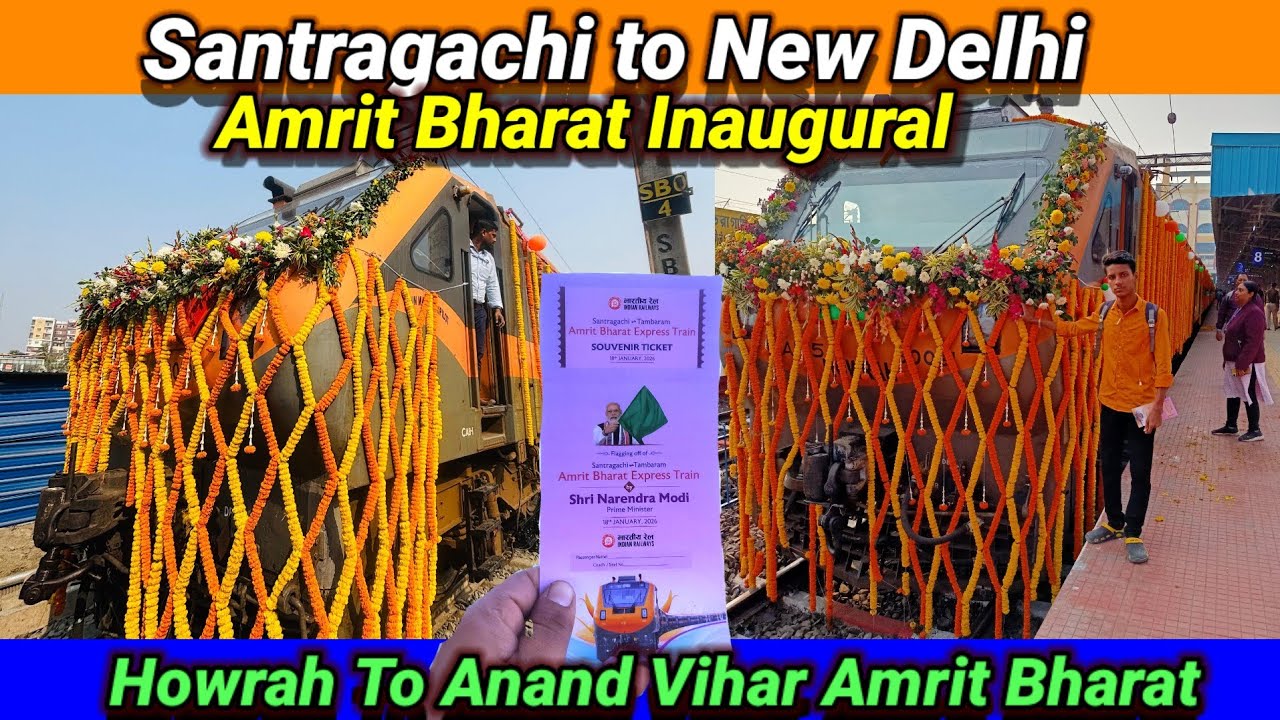 ইতিহাসের প্রথম যাত্রা 🚆 | 03065 Anand vihar Amrit Bharat Express | Inaugural train journey