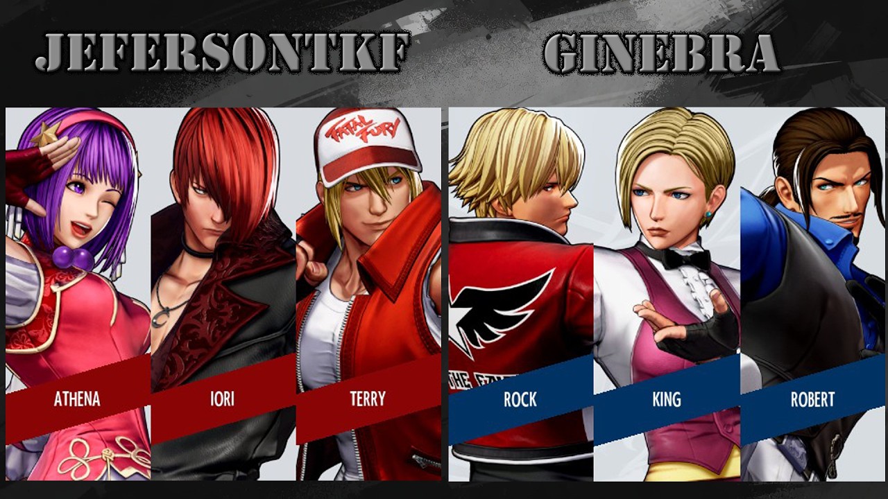 ATHENA, IORI, TERRY ⚡ JEFERSONTKF VS GINEBRA ⚡ ROCK KING ROBERT | THE KING OF FIGHTERS XV