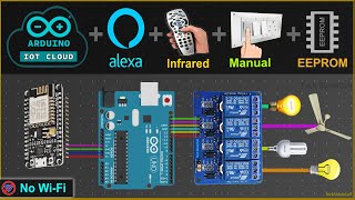 Arduino IoT Cloud with Alexa Home Automation using ESP8266 Arduino UNO & sensor - IoT Projects 2022 screenshot 4