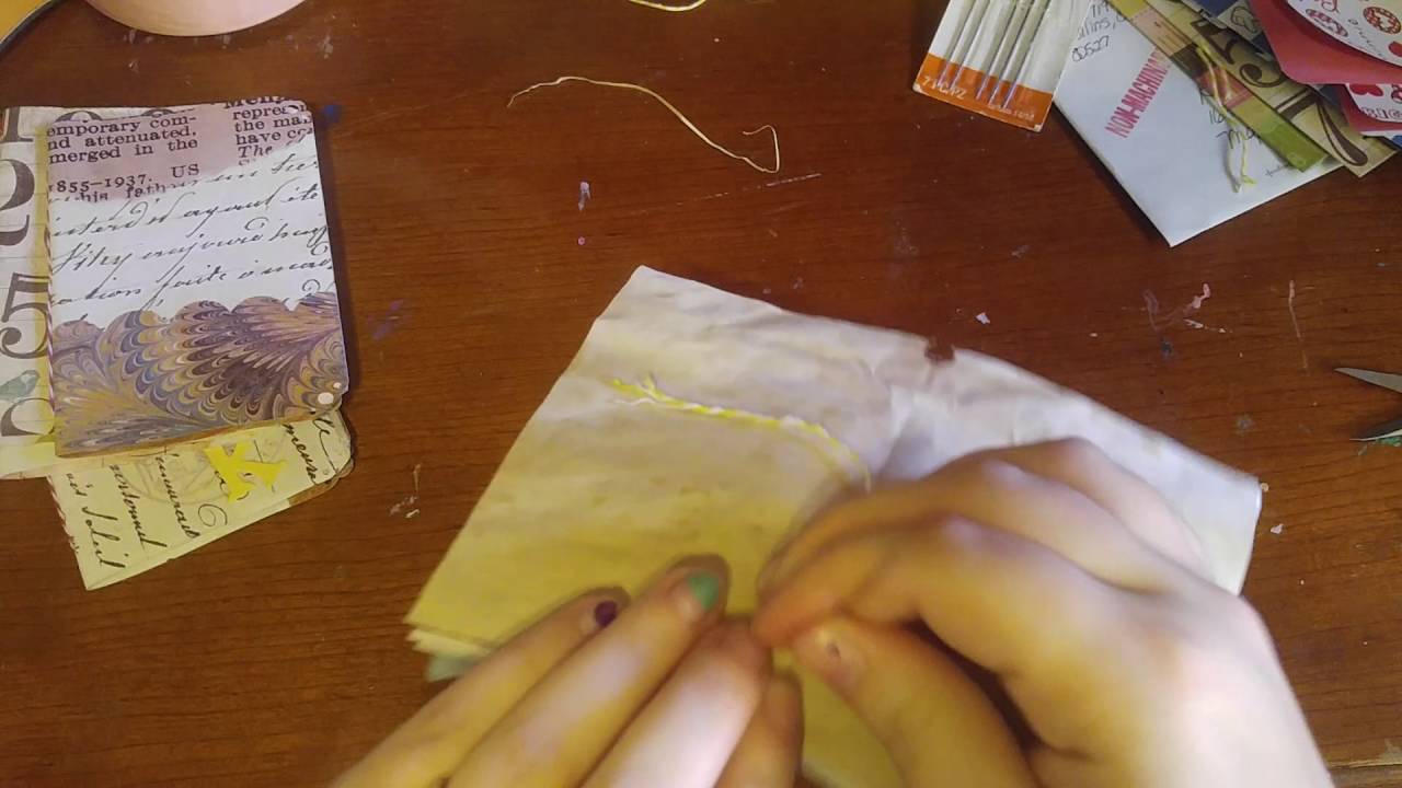 Pamphlet stitch for book binding YouTube