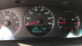 Service theft system light on Chevrolet