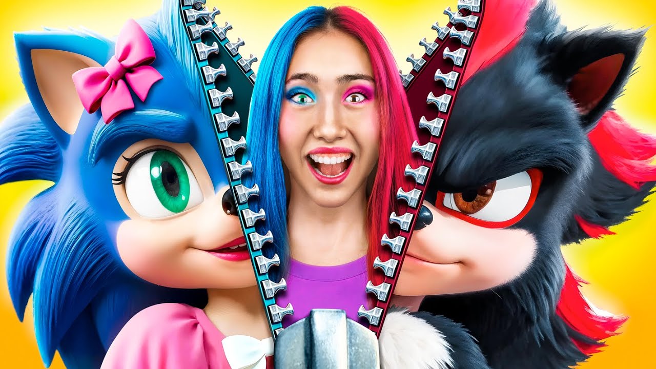 I Was Adopted by Sonic And Super Shadow! How to Become Super Sonic?!