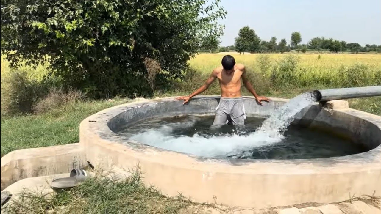 Tubewell Swimming in Village 🌾 | Desi Village Vlog 2025 | Masti with Cousin | My First Vlog 
