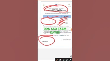 DDA ASO EXAM DATES OUT|| DDA EXAM SCHEDULE OUT||
