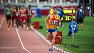 МУСУЛМАН ЖОЛОМАНОВ / 1500 м / КВАЛИФИКАЦИЯ | Азиатские игры-2018 | Джакарта, Индонезия