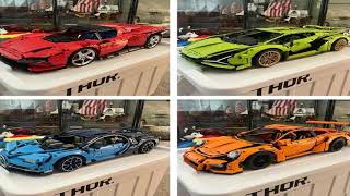 Compatible 42056 42115 42083 42143 Technical Car Model Building Blocks for Adults Bricks S