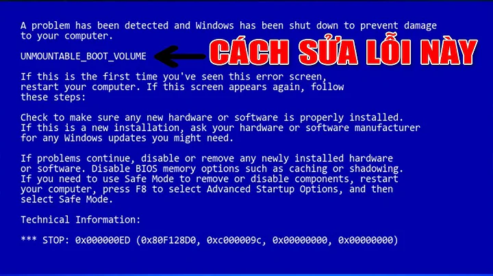 Chu Đặng Phú Sửa lỗi màn hình xanh UNMOUTABLE BOOT VOLUME - How to fix UNMOUTABLE BOOT VOLUME?