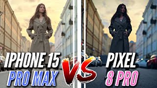 ЛУЧШАЯ КАМЕРА. IPHONE 15 PRO MAX vs PIXEL 8 PRO. БОЛЬШОЕ ВИДЕО СРАВНЕНИЕ