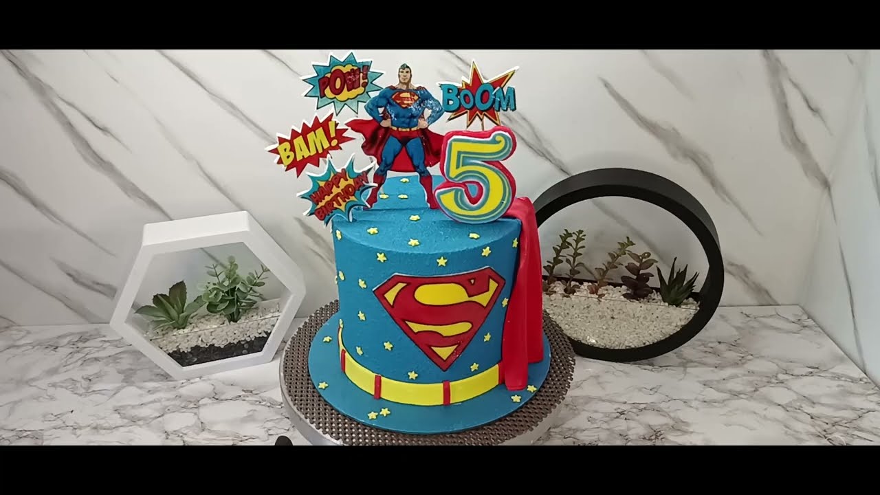 How To Make A Superman Cake |Superman Cake Tutorial|Superman Cake Design | Seller FactG/Marvel cake