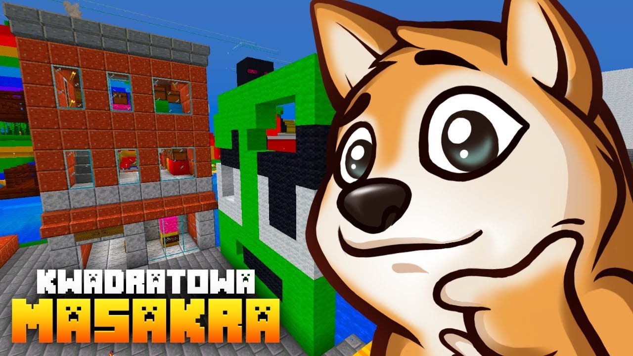 Jaś otworzył sklep... Wykupiłem cały asortyment w 10 MINUT XD (Minecraft Kwadratowa Masakra)