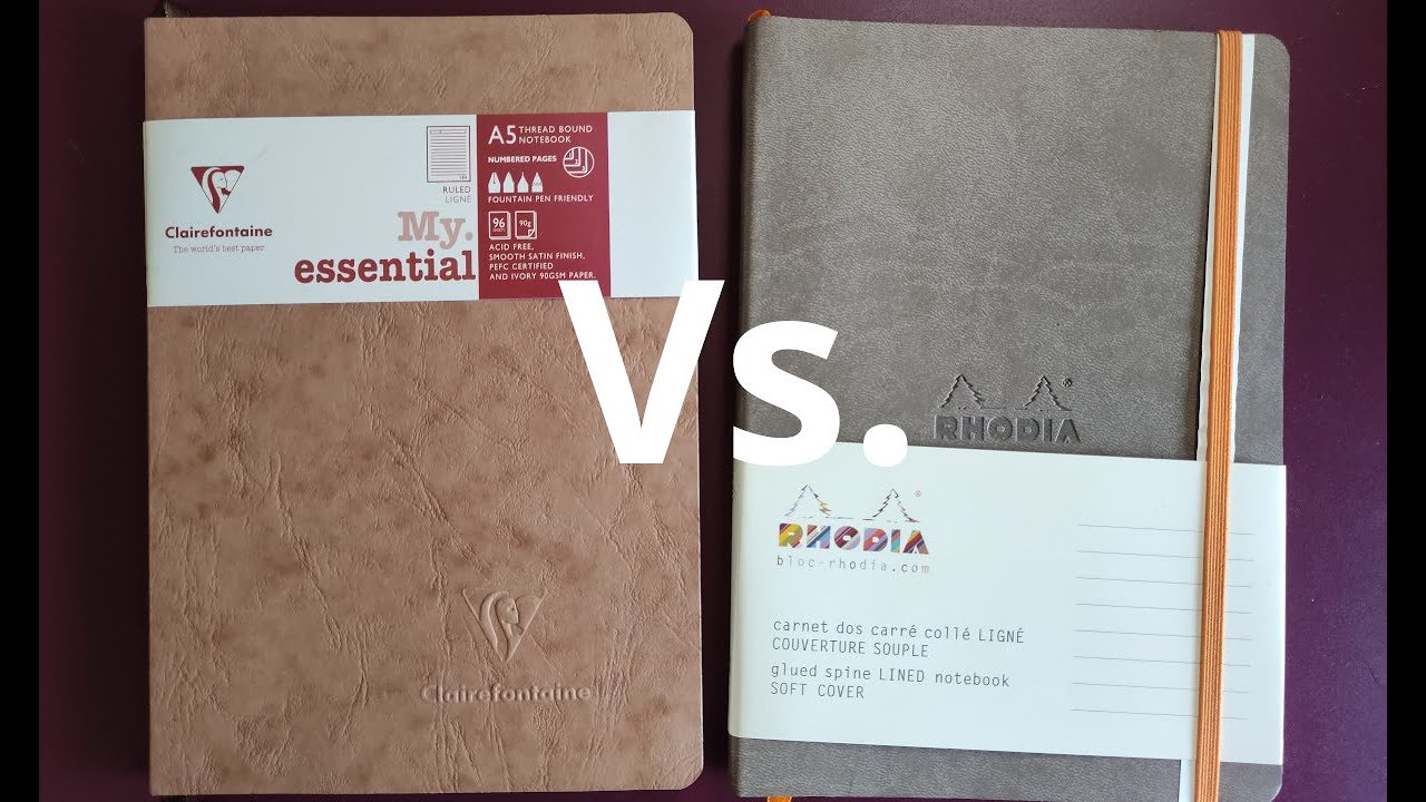 Taccuino Rhodia Rhodiarama Vs. Clairefontaine My Essential Age Bag Soft Cover YouTube