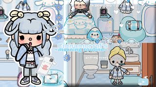 Cinnamoroll's High School Morning Routine 😛🫶🏻🪥 || #yamiiofficiial #cinnamoroll #tocaboca #capcut 