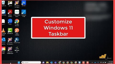 Customize Windows 11 Taskbar