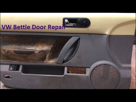 Volkswagen Beetle Door Panel repair and replacement. - YouTube