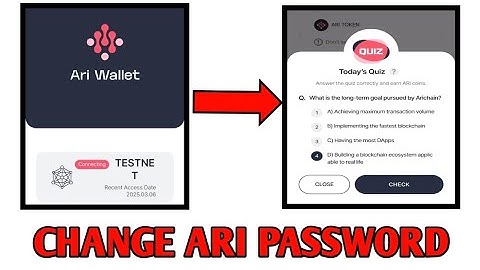 How To Change Your Password On Ari Wallet App [Ari Chain Network]