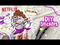 DIY Julie and the Phantoms Stickers Tutorial 💟 Netflix Futures