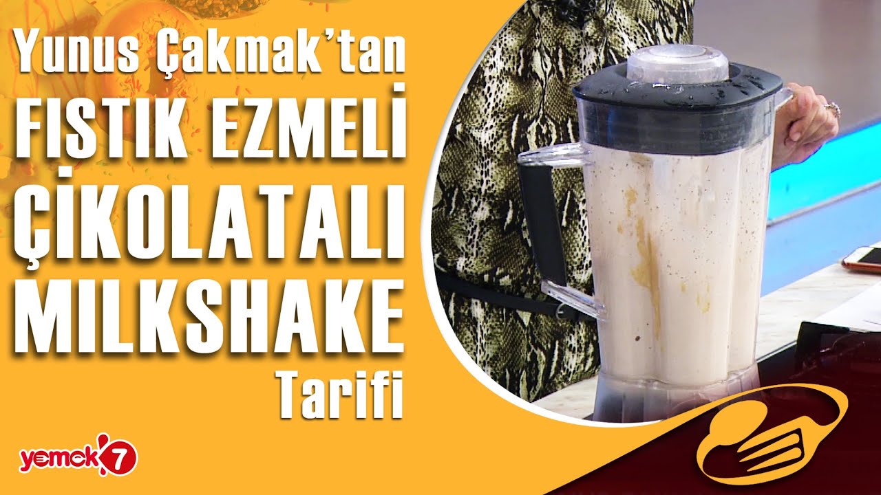 Kahve ustası Yunus Çakmak’tan Fıstık Ezmeli Çikolatalı Milkshake Yapımı