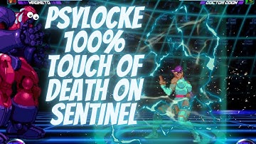 MvC2 - Psylocke 100% Combo on Sentinel (1 Meter)