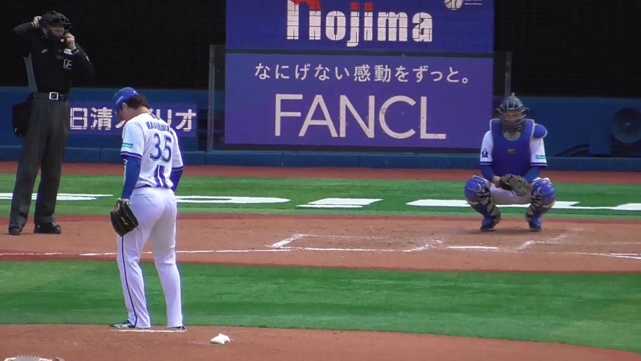 2026年3月4日 オープン戦・中日戦 橋本 達弥 投手の準備投球（イニング 