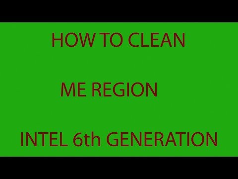 How To Clean ME Region Firmware 6th Generation