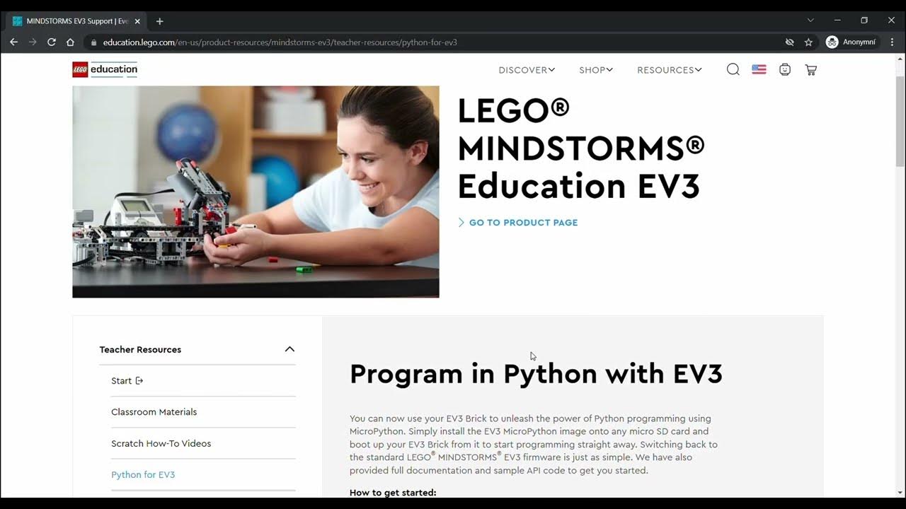 Instalační manuál pro python pro LEGO MINDSTORMS EV3 - YouTube