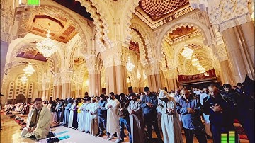 ليلة مميزة بترتيل رائع وخاشع للشيخ عمر القزابري من سورة القمر | من داخل المسجد الحسن الثاني