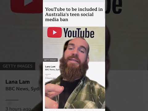 The Australian government has banned Youtube for kids under 16.