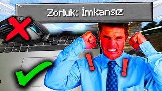 MOUSE OLMADAN MİNECRAFT OYNAMAK! (keyboardcam)*çok zor* - craftrise skywars