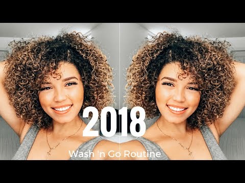2018 Wash and Go Routine | Colour Processed Curls | 3B/3C Curls | Ashley Bloomfield