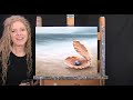 Learn How to Paint "BEACH PEARL" with Acrylic - Paint and Sip at Home - Step by Step Seascape Lesson