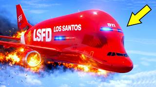 Airplane Firefighter Makes Emergency Landing At Airport With Burning Engines | GTA 5 screenshot 3