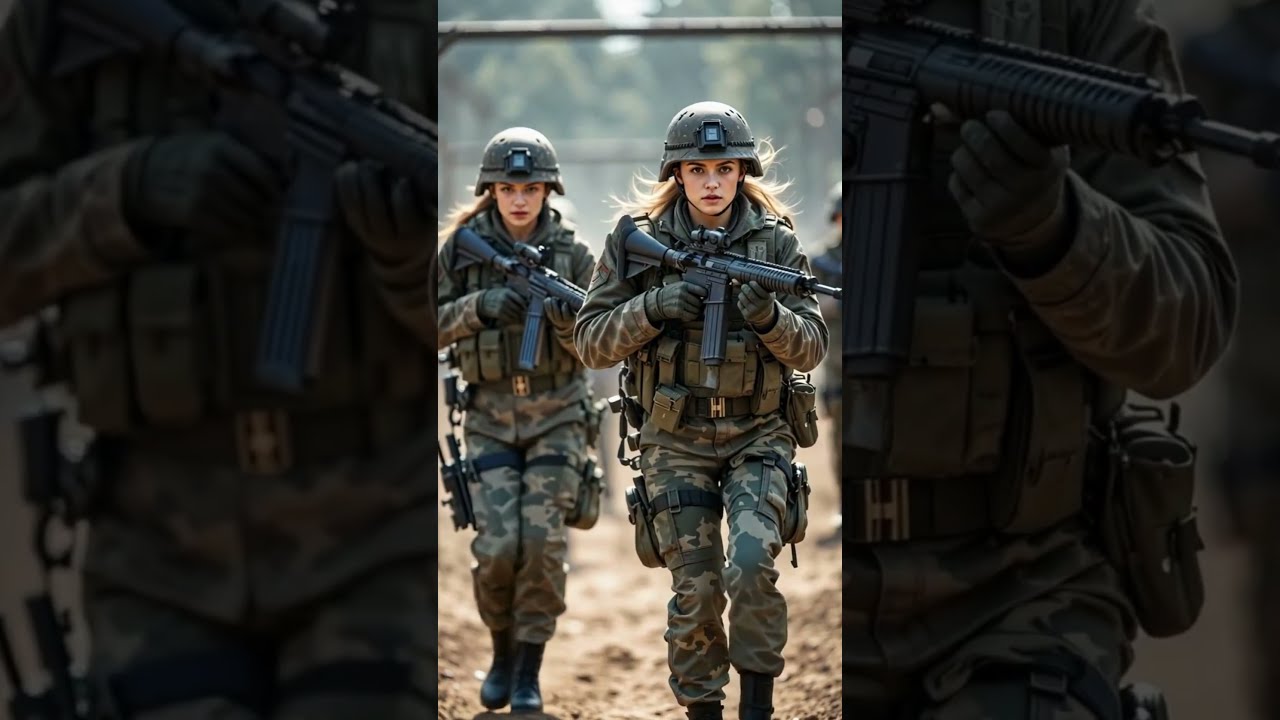 Tactical Beauty In Action Military Power Grace Militarygirl Armystrong Usa Shorts