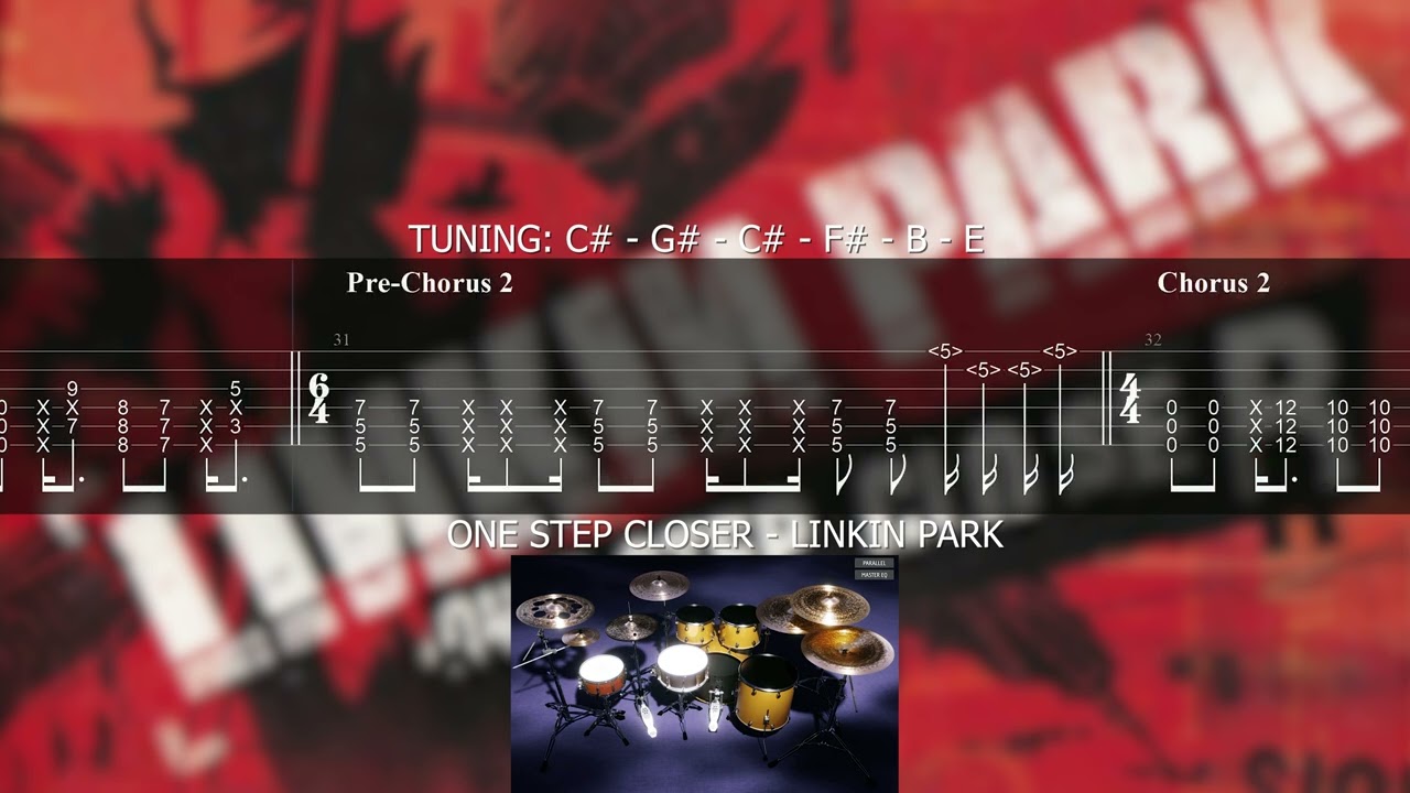 "One Step Closer" - Guitar Backing Track With Tabs - Linkin Park
