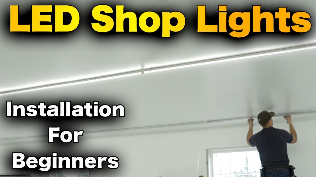 How To Install LED Shop Lights On Ceiling In A Garage Barrina LEDS