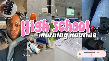 MY *realistic* 6AM HIGH SCHOOL MORNING ROUTINE | chit chat, ootd, hygiene, school vlog ect!