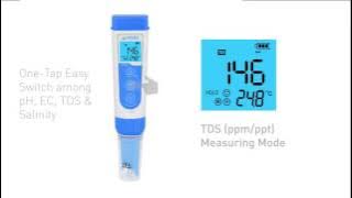 PC60 Premium Multi-Parameter Water Tester Kit (pH/EC/TDS/Salinity/Temp.)