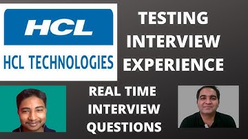 HCL Testing Interview Experience | Selenium Interview Questions and Answers| 1+ YOE