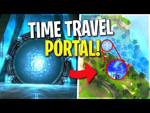 TIME TRAVEL PORTAL FOUND! (Visitor left behind after Rocket Launch?) | Fortnite Battle Royale