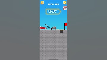 Draw bridge puzzle game level 1285 #gaming #drawing #Shorts