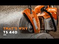 The STIHL TS 440 cut-off machine