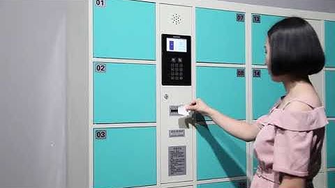 Smart Intelligent Automatic Lockers Cabinet with Barcode System
