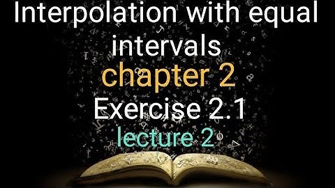 Numerical analysis Ex 2.1 (lecture 2) Ba/ Bsc 5th sem