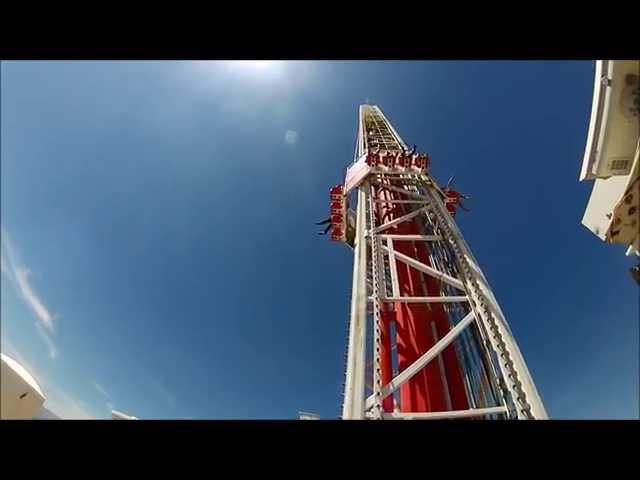 2 Postcards LAS VEGAS, NV~ High Roller Coaster STRATOSPHERE Big Shot 1997-  4x6