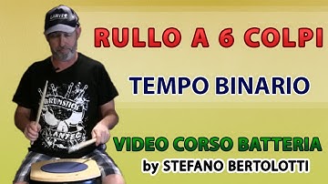Video Corso Batteria - Lezione #80 -Rullo a 6 colpi  |Tutorial
