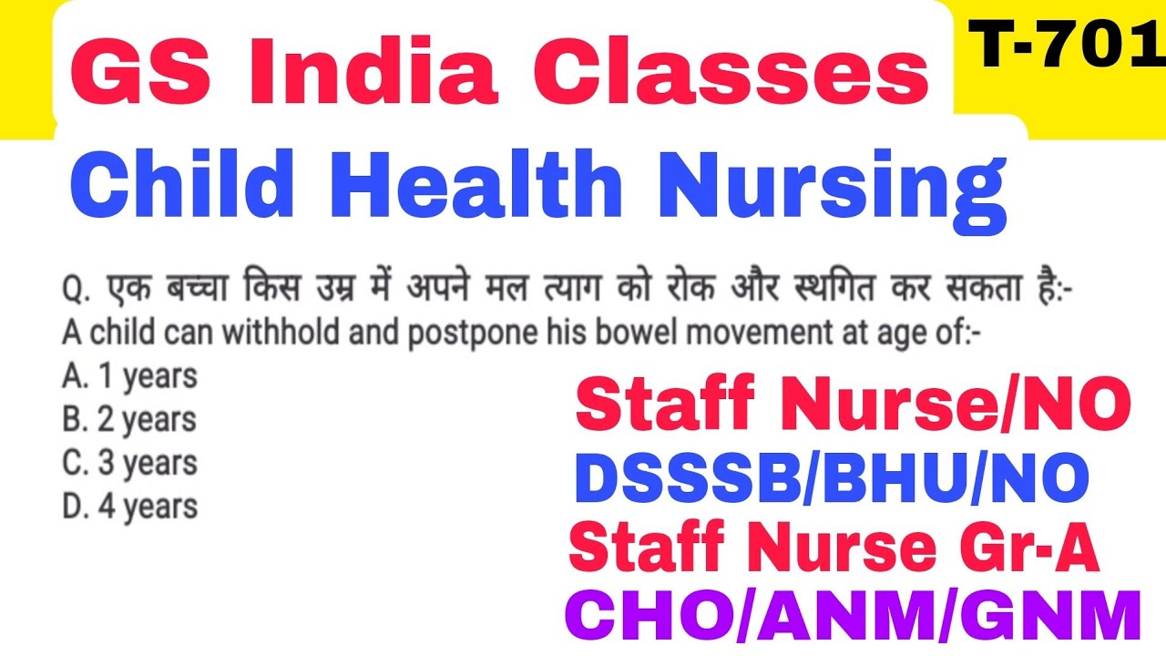Staff Nurse Grade-A JSSC MCQ test Questions, Staff Nurse, Nursing Officer DSSSB, BHU MCQ Questions