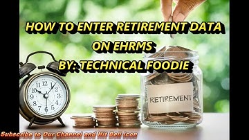 HOW TO UPDATE RETIRED STAFF DATA ON HRMS EHRMS (BY: TECHNICAL FOODIE)